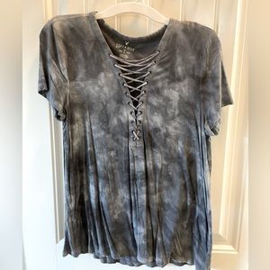 AE Soft & Sexy Lace Up Tee